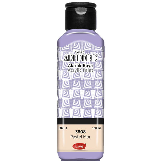 Artdeco Pastel Akrilik Boya 140ml Pastel Mor 3808