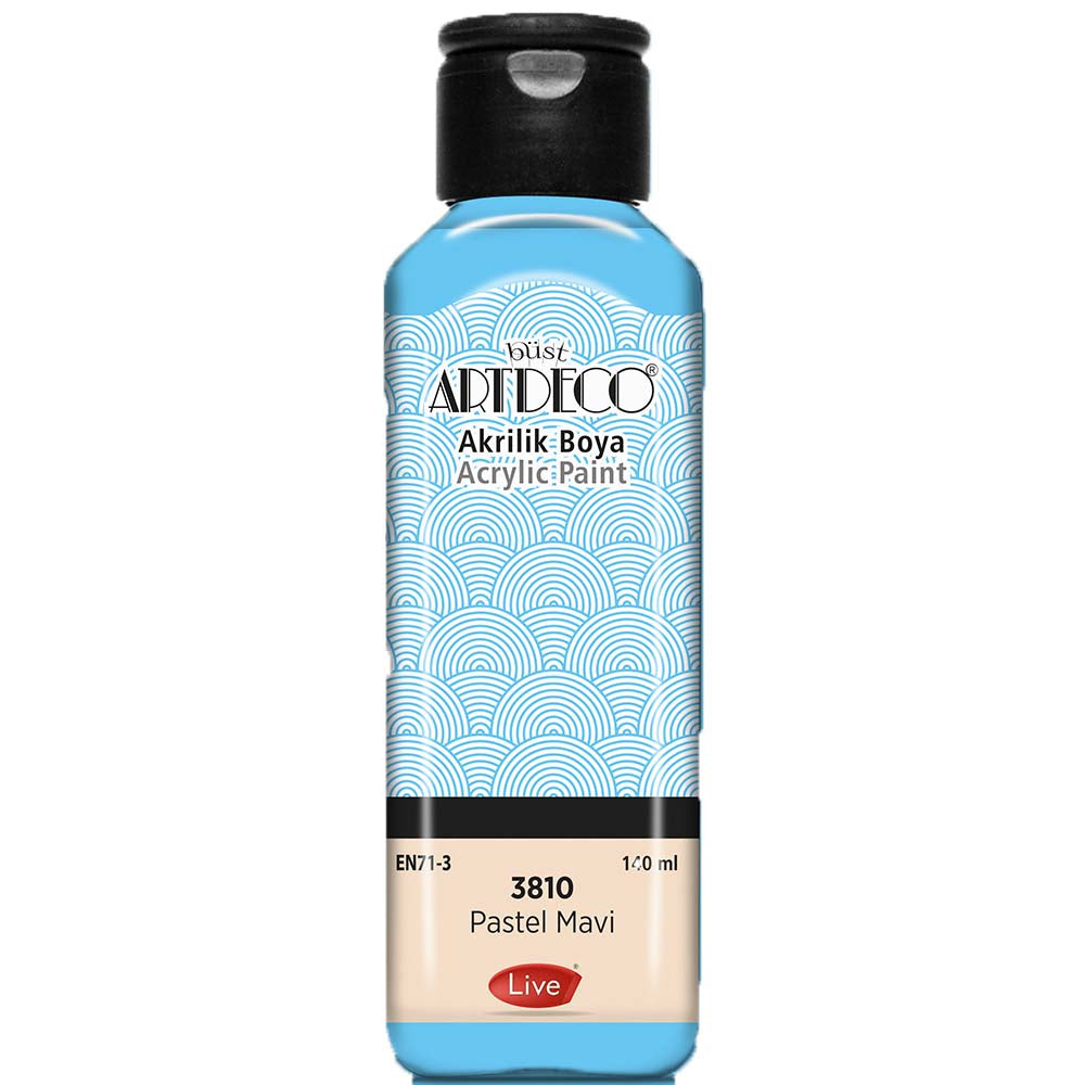 Artdeco Pastel Akrilik Boya 140ml Pastel Mavi 3810