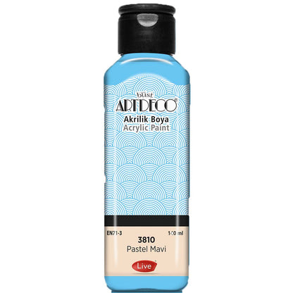 Artdeco Pastel Akrilik Boya 140ml Pastel Mavi 3810