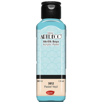 Artdeco Pastel Akrilik Boya 140ml Pastel Yeşil 3812