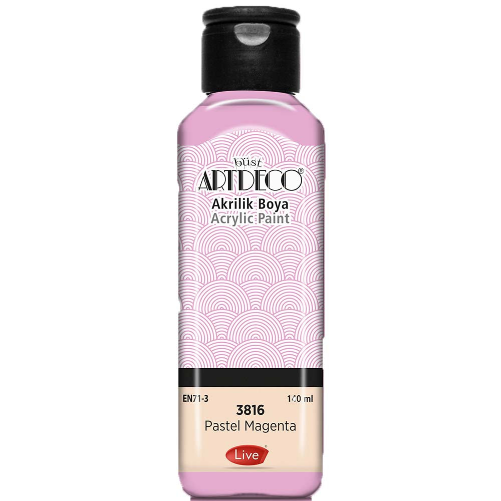 Artdeco Pastel Akrilik Boya 140ml Pastel Magenta 3816