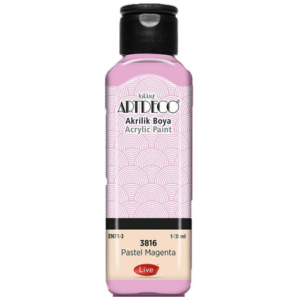 Artdeco Pastel Akrilik Boya 140ml Pastel Magenta 3816