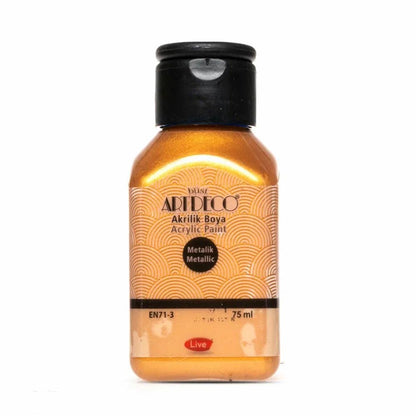 Artdeco Metalik Akrilik Boya 75ml Aztek Altın 3711