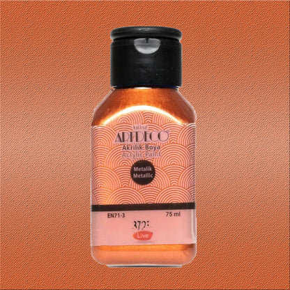 Artdeco Metalik Akrilik Boya 75ml Bakır 3728
