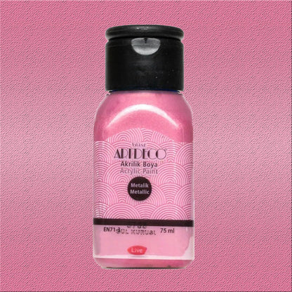 Artdeco Metalik Akrilik Boya 75ml Gül Kurusu 3755