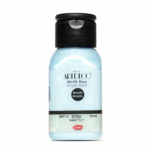 Artdeco Metalik Akrilik Boya 75ml Mavi İnci 3769