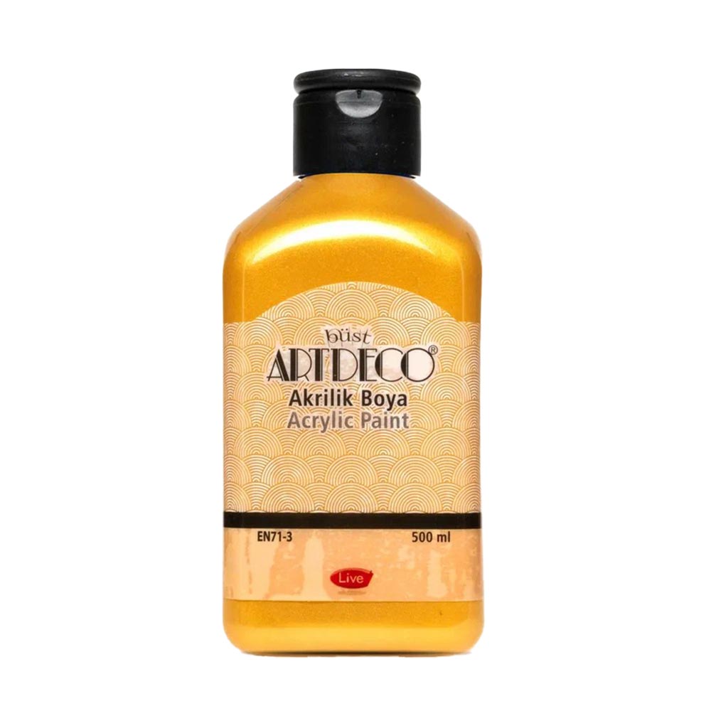 Artdeco Metalik Akrilik Boya 500ml Altın 3721