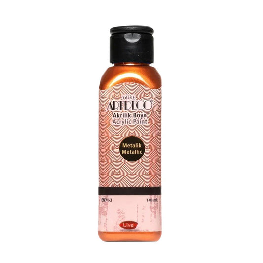 Artdeco Metalik Akrilik Boya 140ml Bakır 3728