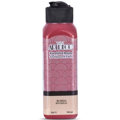 Artdeco Kara Tahta Boyası 140ml Bordo 3643