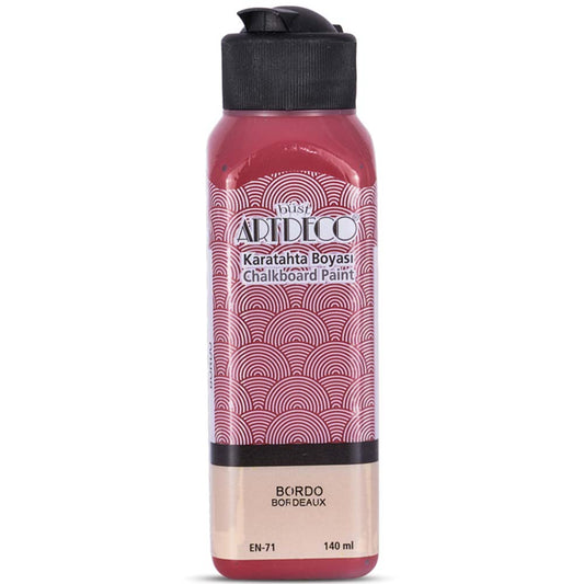 Artdeco Kara Tahta Boyası 140ml Bordo 3643