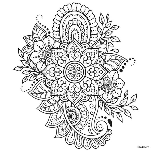 Artdeco Desenli Tuvaller Otantik 30x40cm Kına 1
