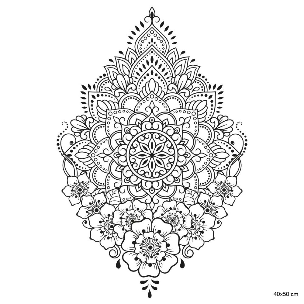 Artdeco Desenli Tuvaller Otantik 40x50cm Kına 2