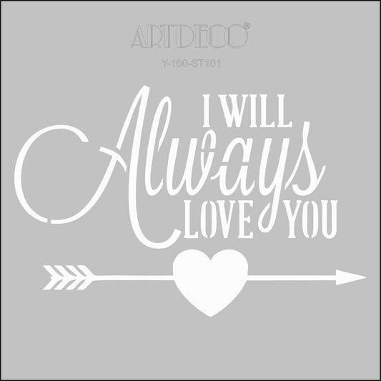 Artdeco Stencil 30x30cm Always 101