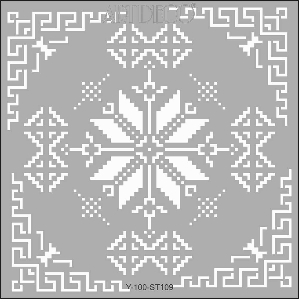 Artdeco Stencil 30x30cm Etamin-1 109
