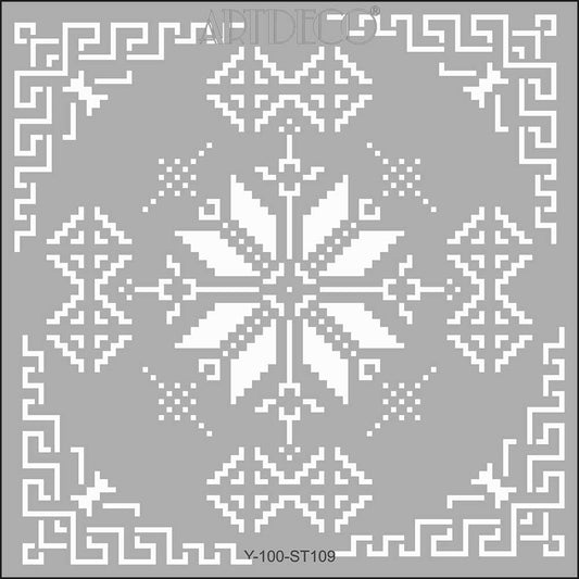 Artdeco Stencil 30x30cm Etamin-1 109