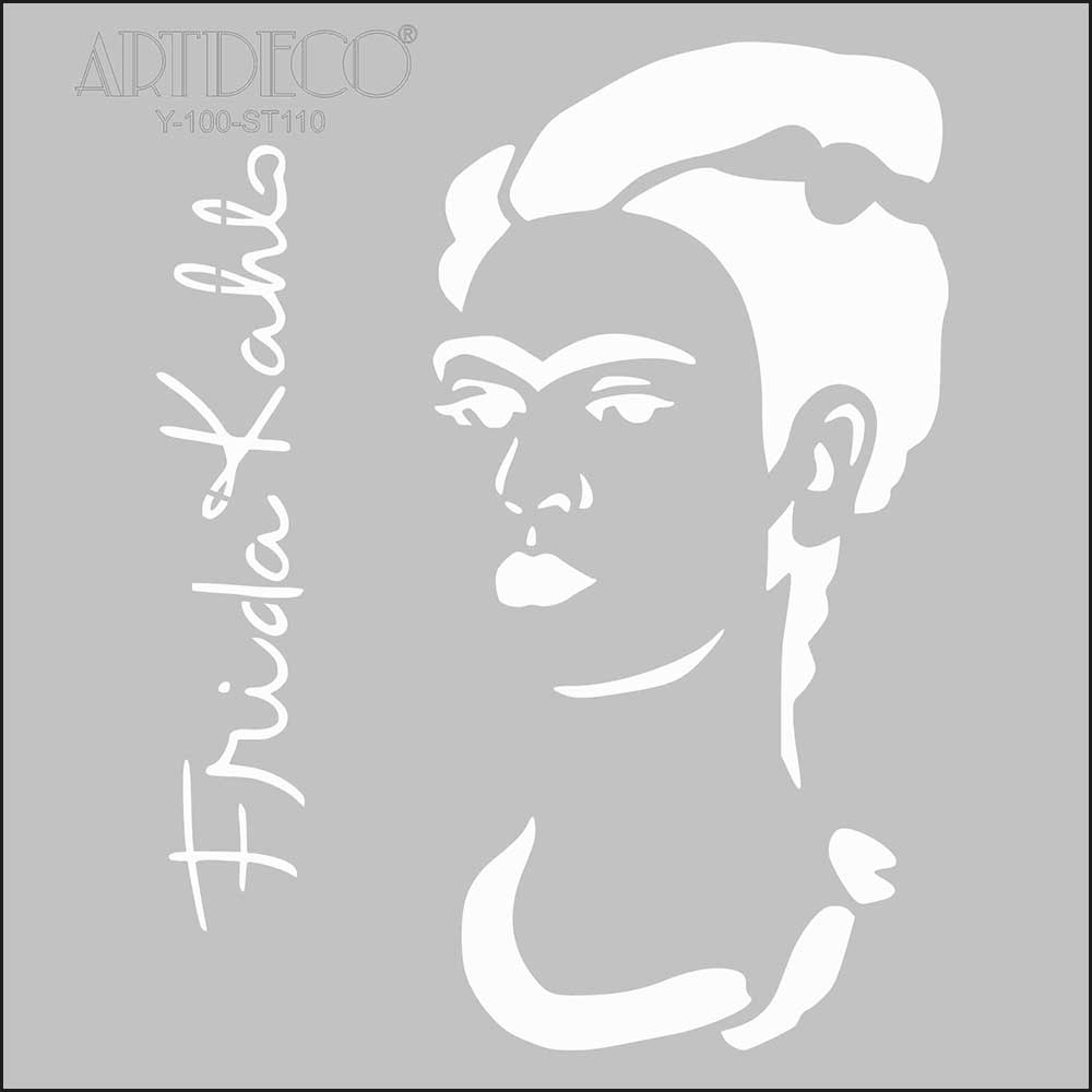 Artdeco Stencil 30x30cm Frida Kahlo 110