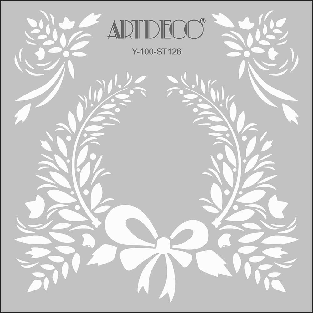 Artdeco Stencil 30x30cm Organic 126