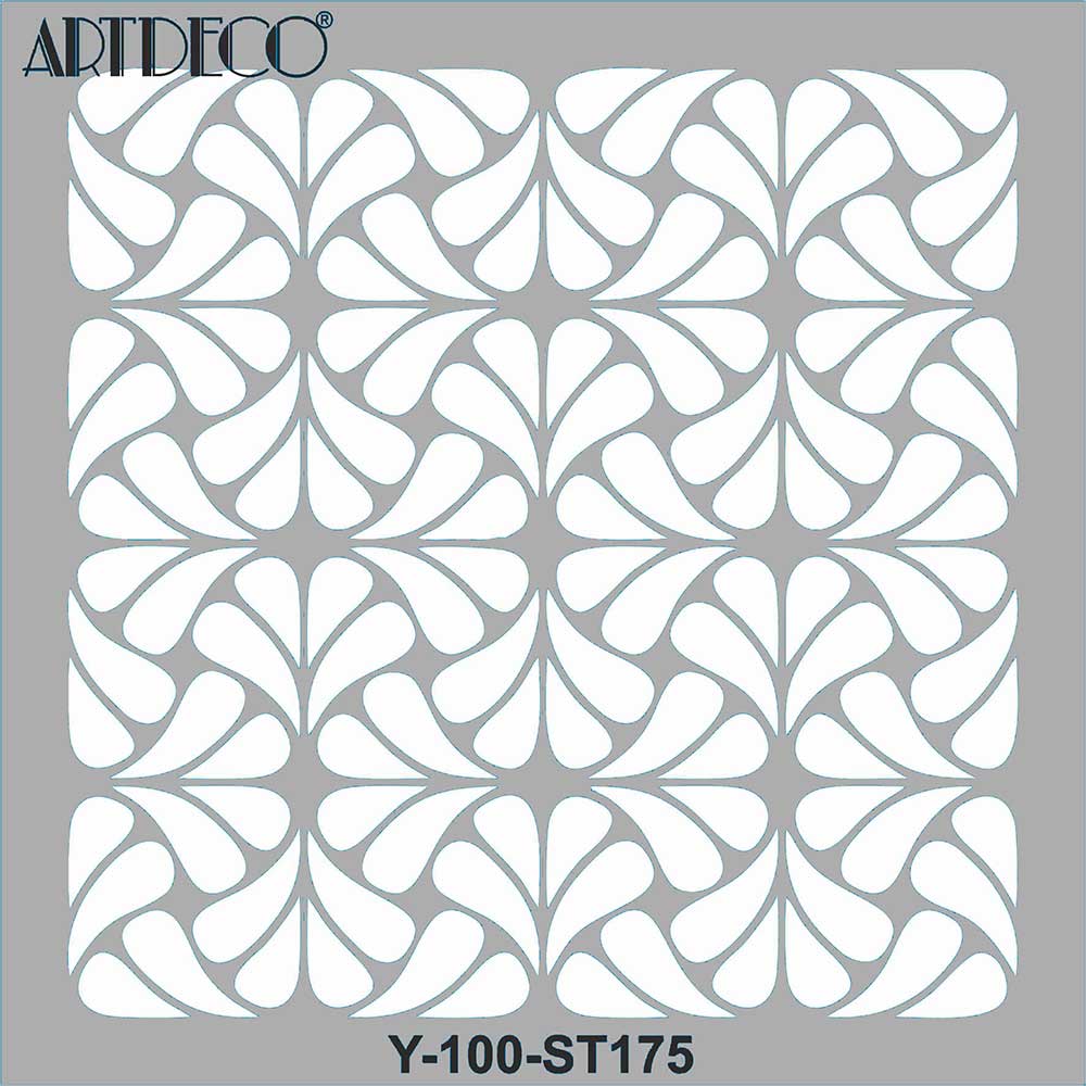 Artdeco Stencil 30x30cm Damask Bordür 149