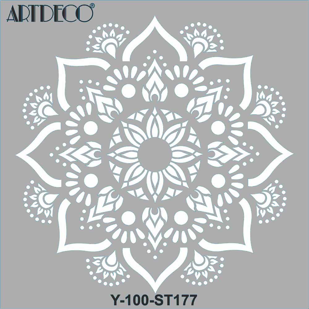 Artdeco Stencil 30x30cm Mandala 177