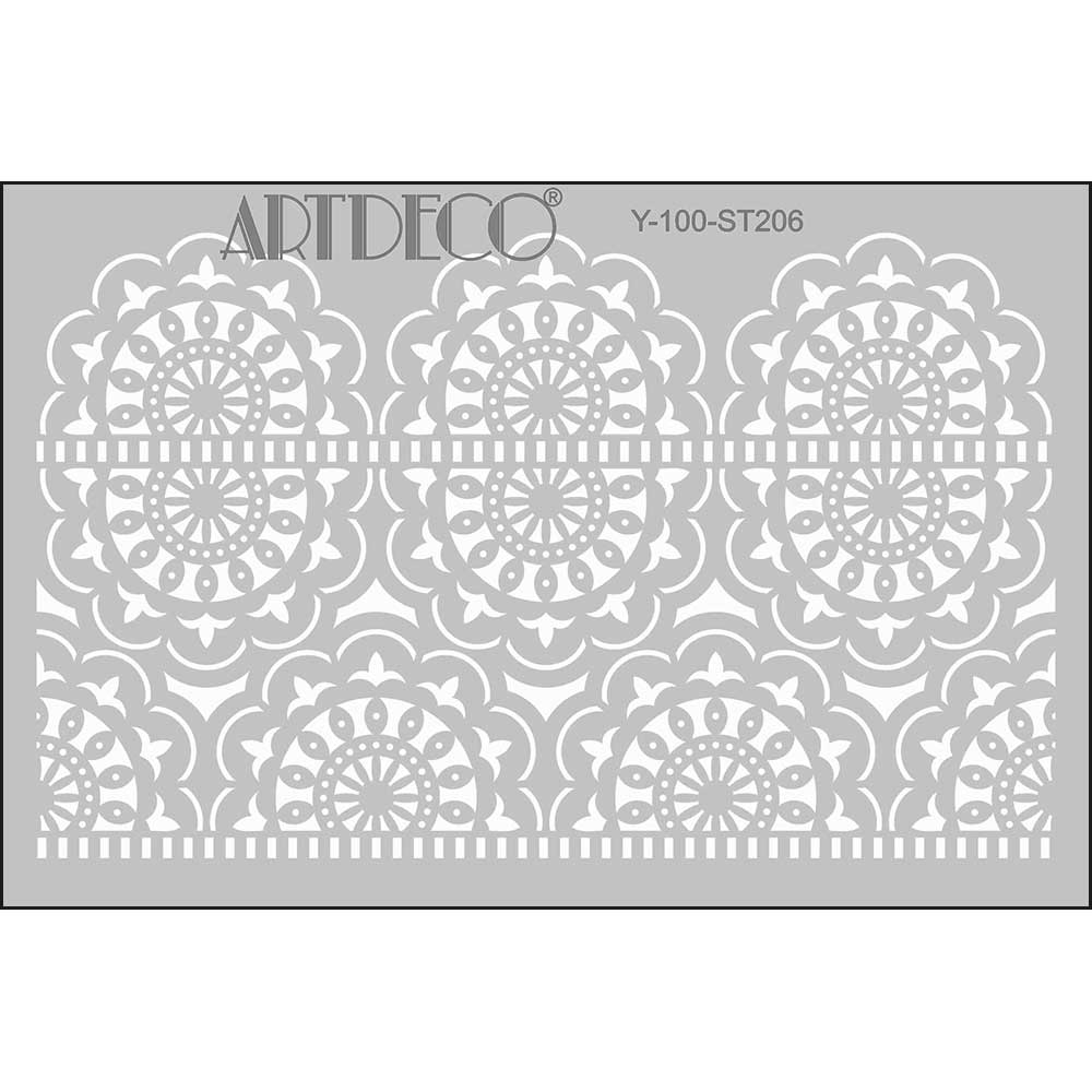 Artdeco Stencil A4 Dantel-1 206