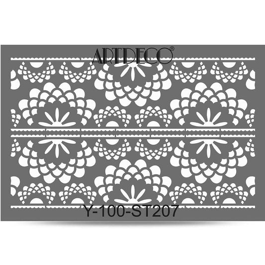 Artdeco Stencil A4 Dantel-2 207