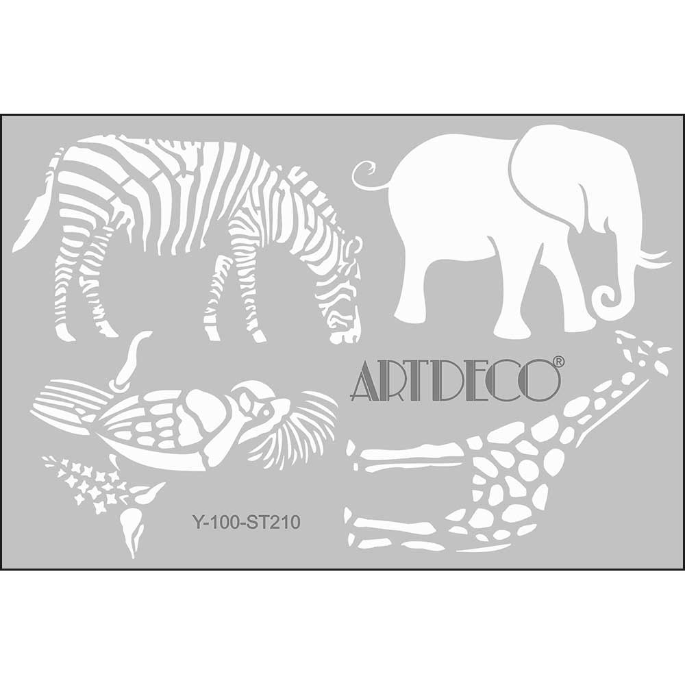 Artdeco Stencil A4 Hayvanlar Alemi-2 210