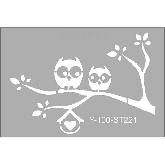 Artdeco Stencil A4 Aşk Hikayesi 221