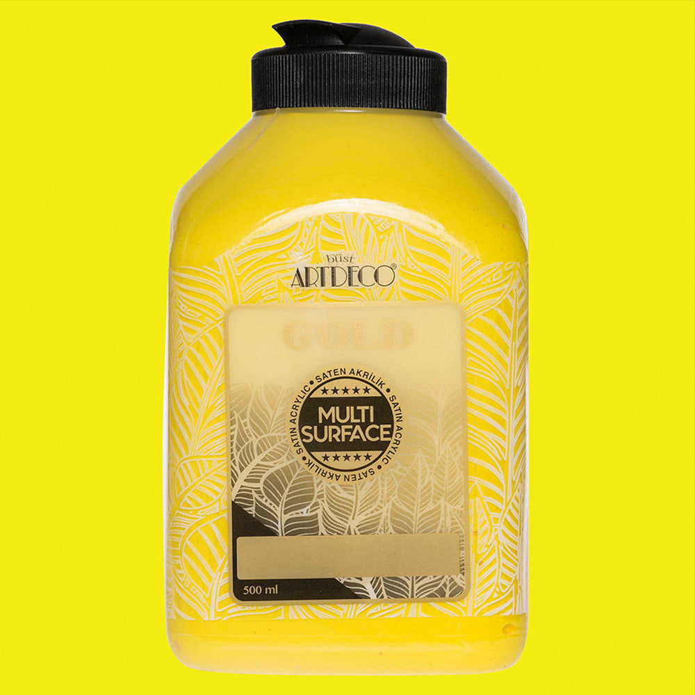 Artdeco Gold Multi-Surface Akrilik Boya 500ml Sarı 201