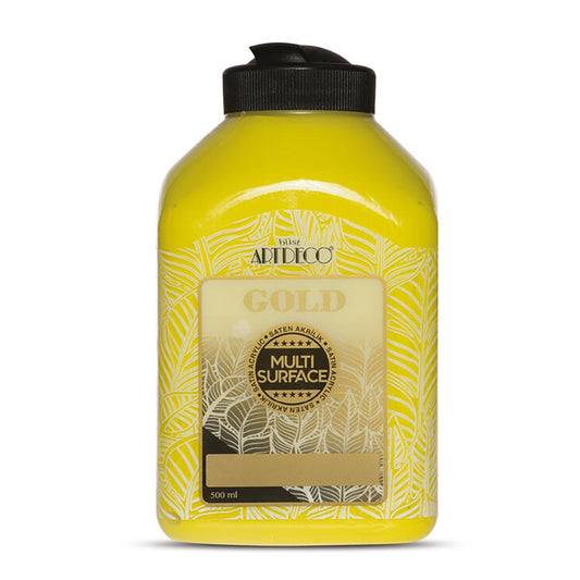 Artdeco Gold Multi-Surface Akrilik Boya 500ml Limon Sarı 204
