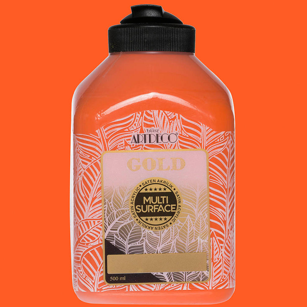 Artdeco Gold Multi-Surface Akrilik Boya 500ml Turuncu 215