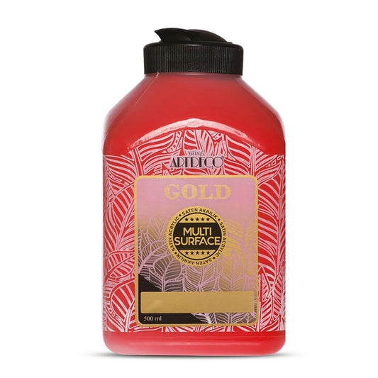 Artdeco Gold Multi-Surface Akrilik Boya 500ml Mercan Kırmızı 222