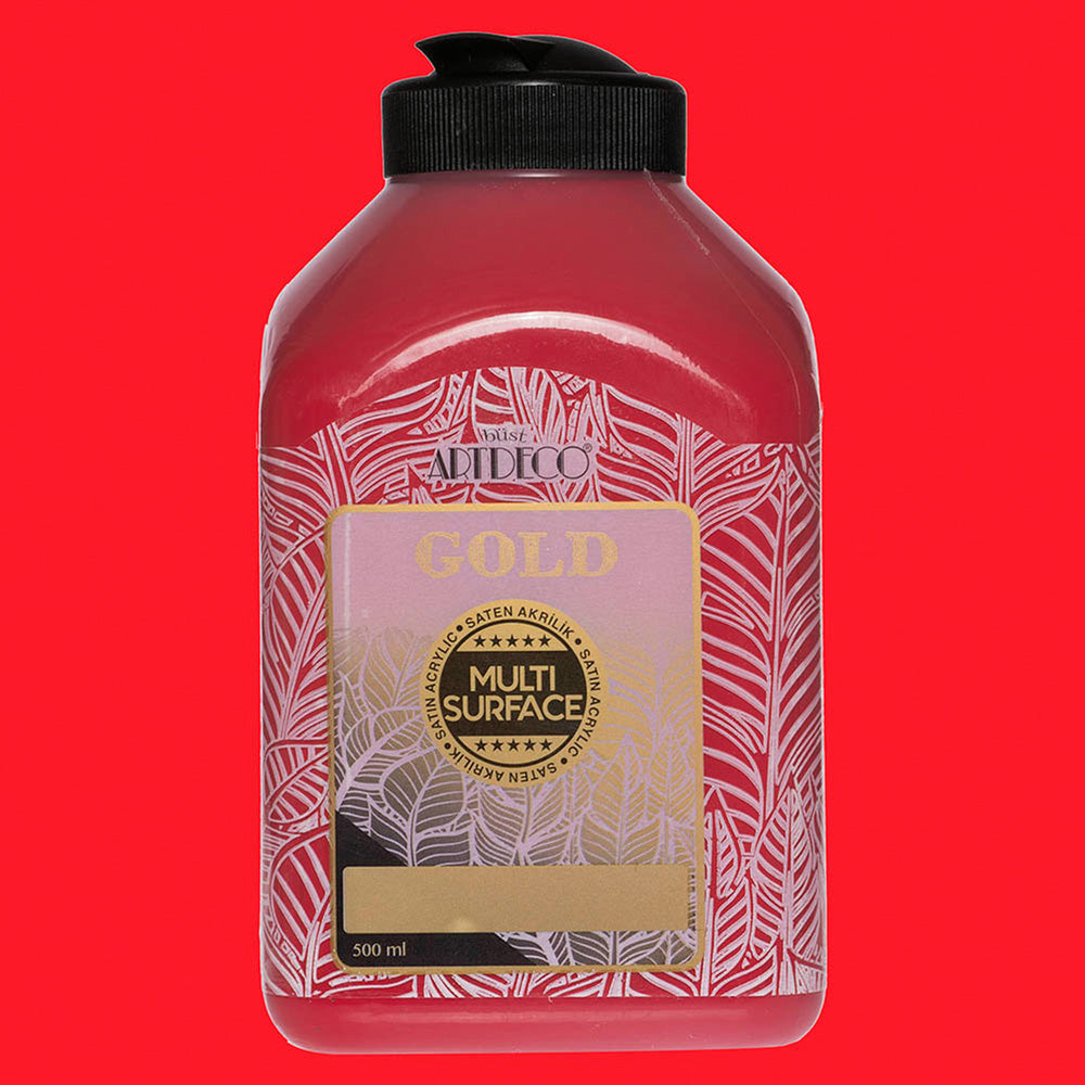 Artdeco Gold Multi-Surface Akrilik Boya 500ml Çilek Kırmızı 224