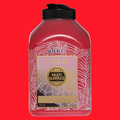 Artdeco Gold Multi-Surface Akrilik Boya 500ml Çilek Kırmızı 224