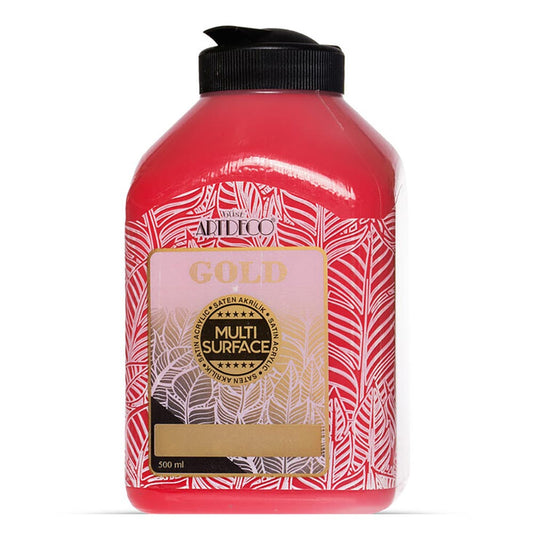 Artdeco Gold Multi-Surface Akrilik Boya 500ml Çilek Kırmızı 224
