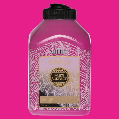 Artdeco Gold Multi-Surface Akrilik Boya 500ml Fuşya 242
