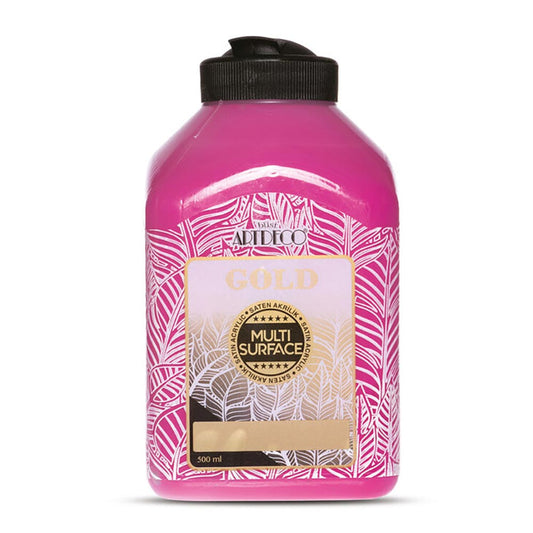 Artdeco Gold Multi-Surface Akrilik Boya 500ml Fuşya 242