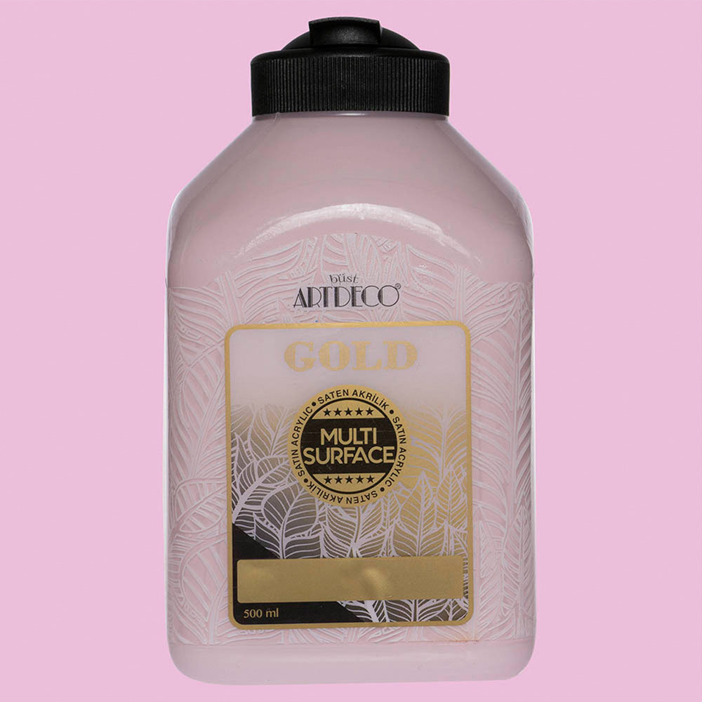 Artdeco Gold Multi-Surface Akrilik Boya 500ml Pembe Kuvars 323