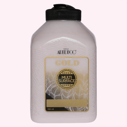 Artdeco Gold Multi-Surface Akrilik Boya 500ml Düğün Pastası 325