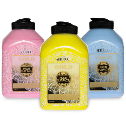 Artdeco Gold Multi-Surface Akrilik Boya 500ml Güvercin Gri 351