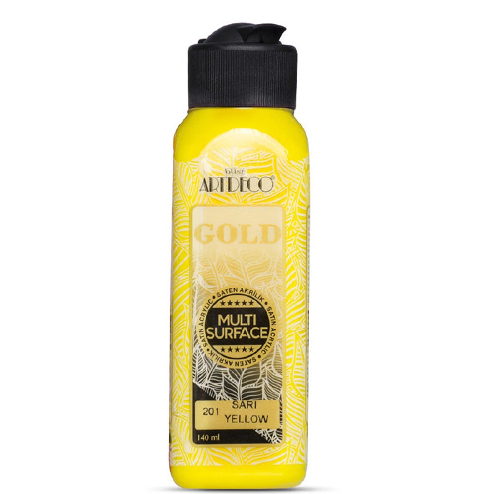 Artdeco Gold Multi-Surface Akrilik Boya 140ml Sarı 201