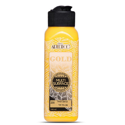 Artdeco Gold Multi-Surface Akrilik Boya 140ml Taksi Sarısı 208