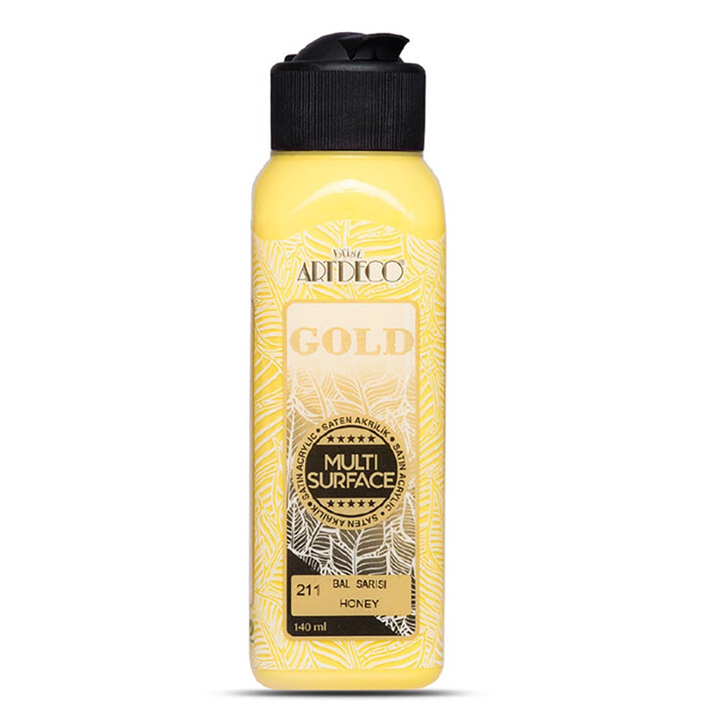 Artdeco Gold Multi-Surface Akrilik Boya 140ml Bal Sarısı 211