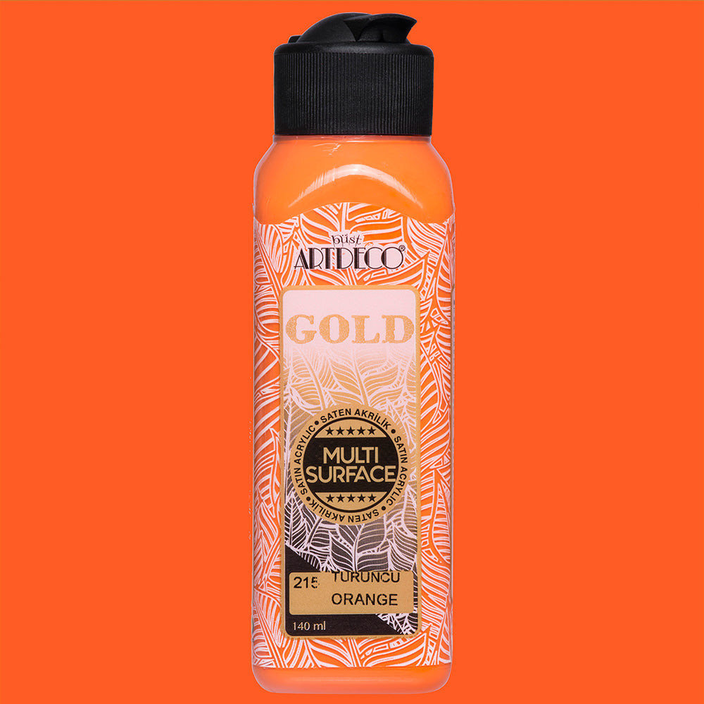 Artdeco Gold Multi-Surface Akrilik Boya 140ml Turuncu 215
