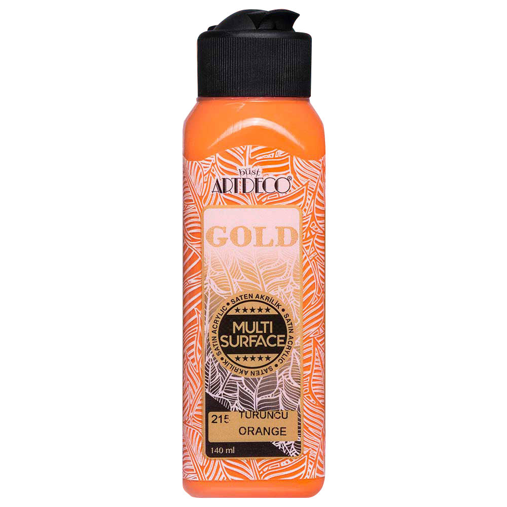 Artdeco Gold Multi-Surface Akrilik Boya 140ml Turuncu 215