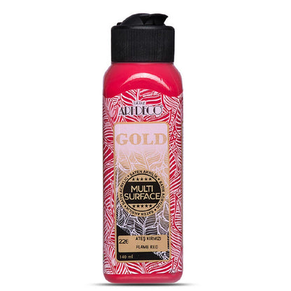 Artdeco Gold Multi-Surface Akrilik Boya 140ml Ateş Kırmızı 226