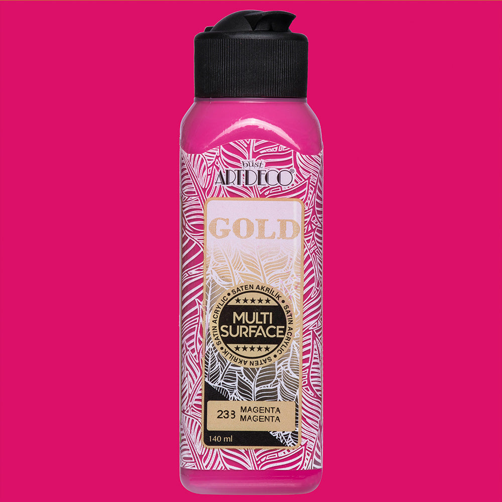 Artdeco Gold Multi-Surface Akrilik Boya 140ml Magenta 238