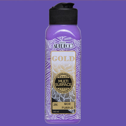 Artdeco Gold Multi-Surface Akrilik Boya 140ml Mor 250