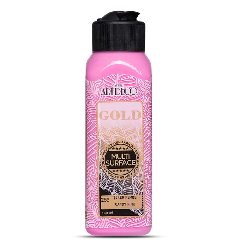 Artdeco Gold Multi-Surface Akrilik Boya 140ml Şeker Pembe 253