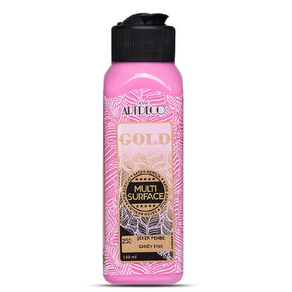Artdeco Gold Multi-Surface Akrilik Boya 140ml Şeker Pembe 253