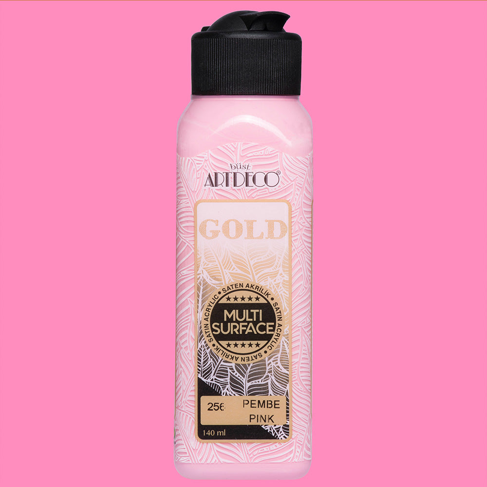 Artdeco Gold Multi-Surface Akrilik Boya 140ml Pembe 256